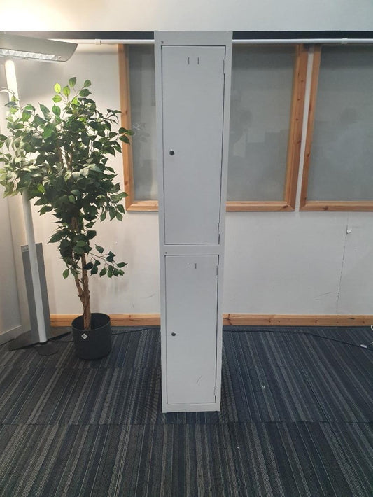 Grey filing locker with 2 door