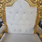 X1 Royal Luxury gold colour throne chair for weddings and banqueting events