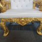 X1 Royal Luxury gold colour throne chair for weddings and banqueting events