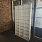 Pigeon hole media unit in white 3x9 | CDs, DVDs, Bookcase storage unit height-adjustable, removable shelves H:180cm W:102cm D: 15cm, 23cm