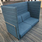 Office blue teal reception breakout acoustic sofa