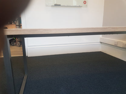 2000mm x  900mm Meeting table in light walnut (200cm x 90cm)
