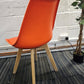 Moulded Coloured Dining Chair by Mmilo Eiffel Style with Plastic Padded Seat