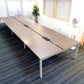 Used Extra large 6 Seater Office Bench,  Dark Walnut Wood Finish, 540cm x 160cm
