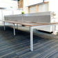 Used Extra large 6 Seater Office Bench,  Dark Walnut Wood Finish, 540cm x 160cm