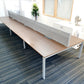 Used Extra large 6 Seater Office Bench,  Dark Walnut Wood Finish, 540cm x 160cm