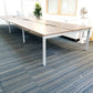 Used Extra large 6 Seater Office Bench,  Dark Walnut Wood Finish, 540cm x 160cm