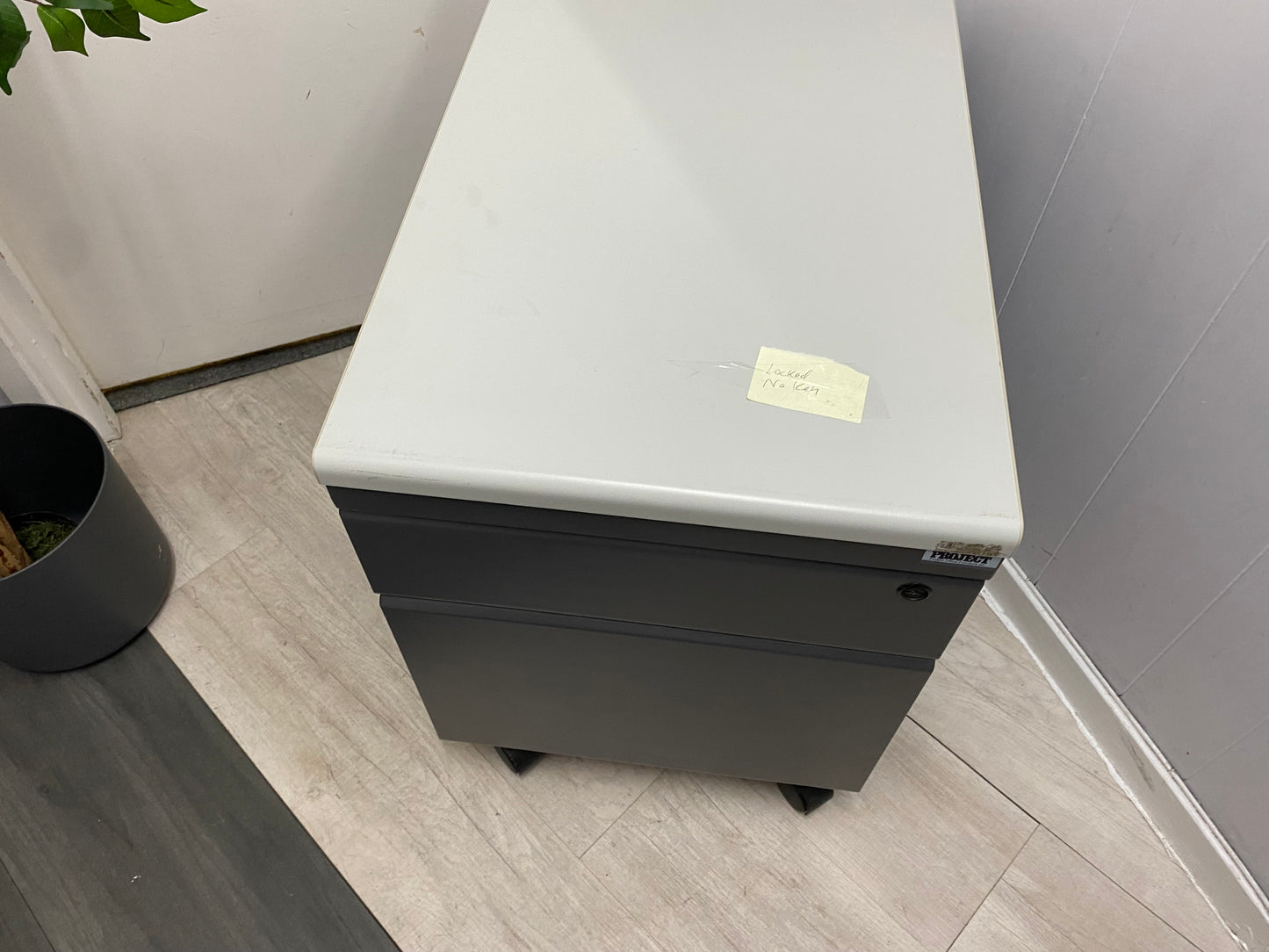 2 drawer mobile drawers in dark grey D57CM W42CM