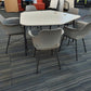 Modern Meeting Table, Folding White Table  130cm W x 140cm D x 73cm H