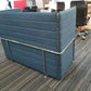 Office blue teal reception breakout acoustic sofa