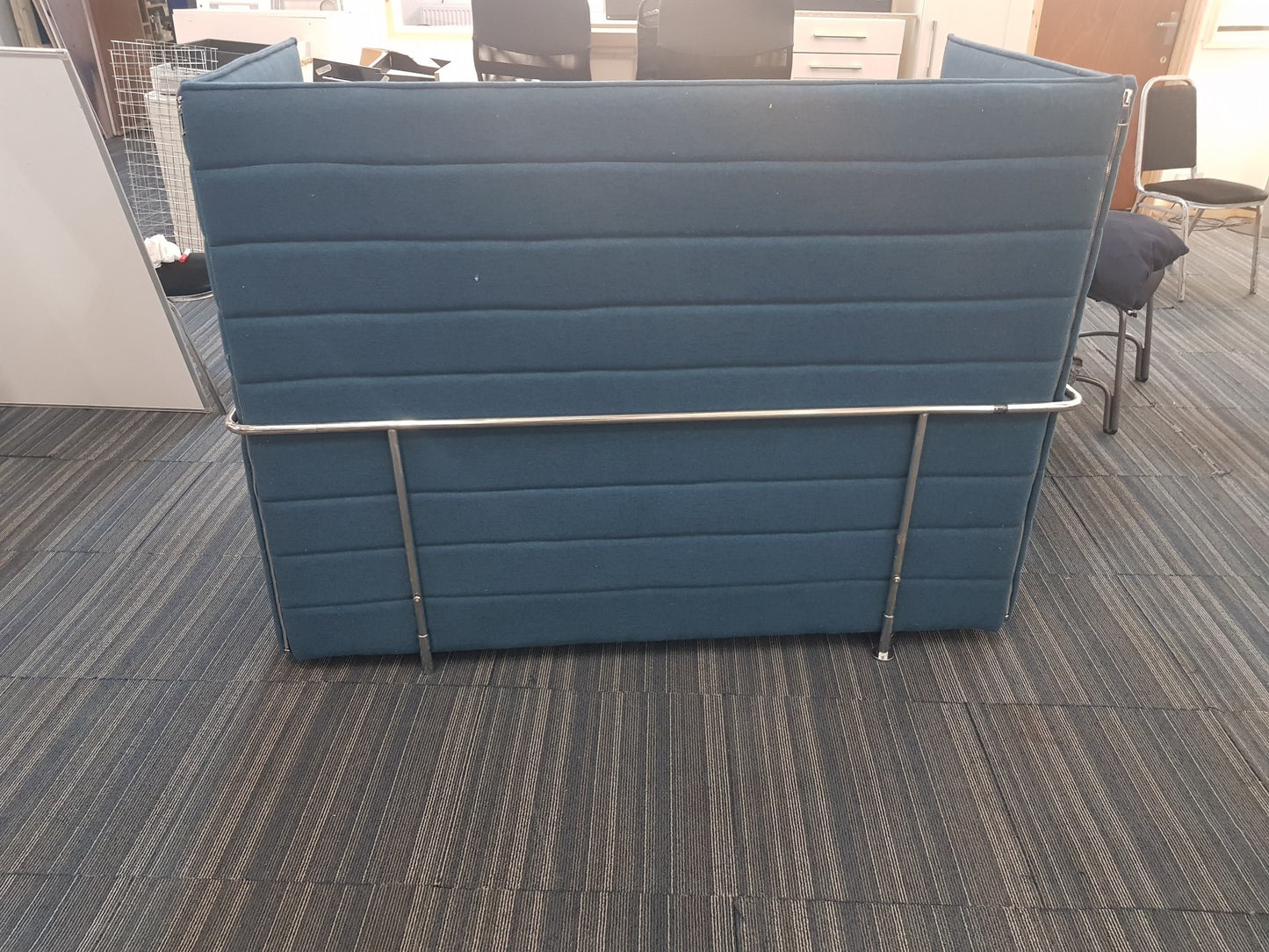 Office blue teal reception breakout acoustic sofa