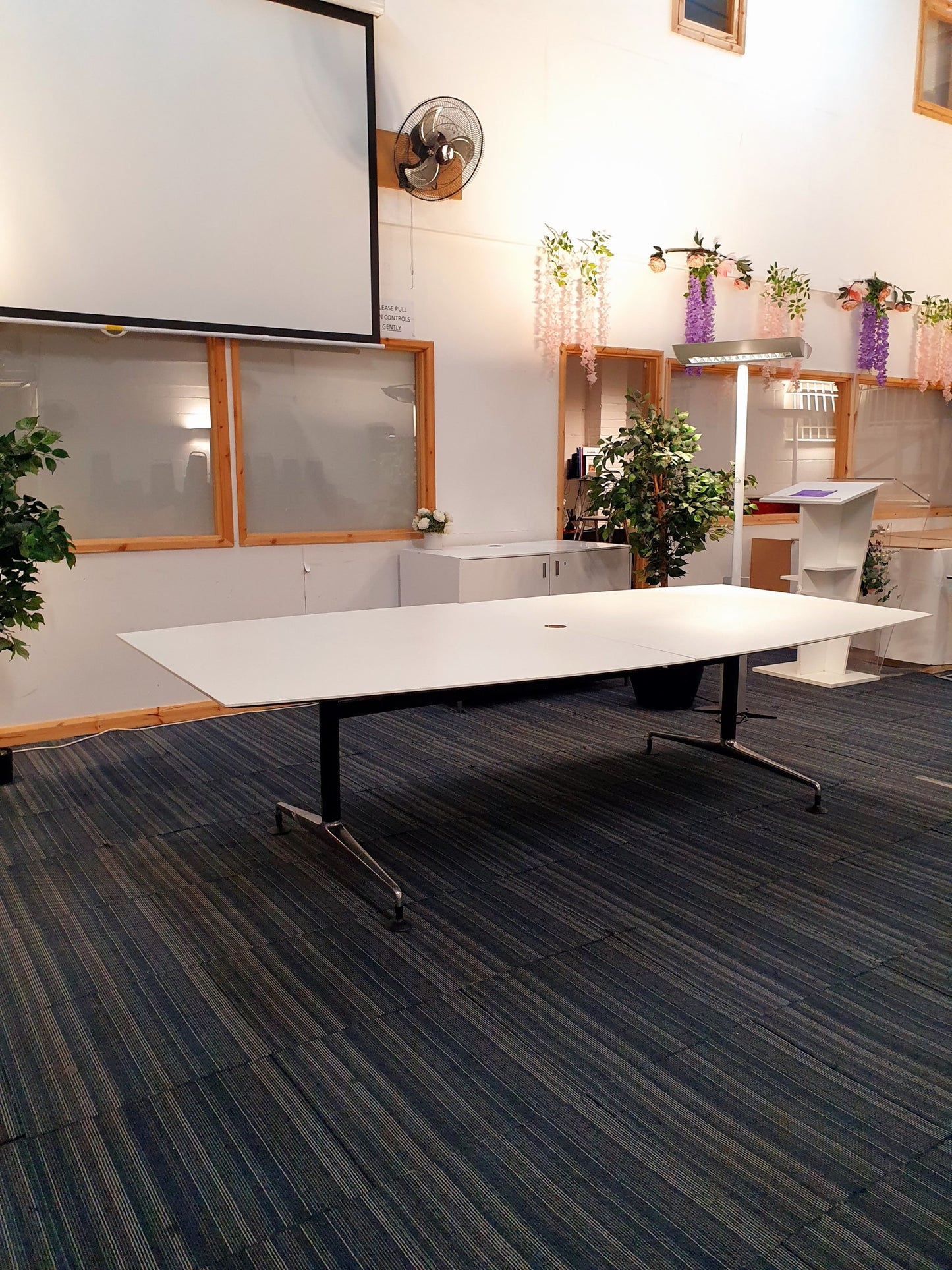 Large Boardroom table in white