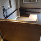 Used Second Hand L shaped Corner Left Return Reception Desk  H=120cm W=169cm L= 151cm