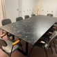 Black marble look office boardroom meeting room conference and training room extra large table