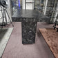 Marble-look High Breakfast Bar Kitchen Island