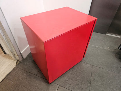 Red Office Pedestal Drawer H:59cm D:57cm W:42cm