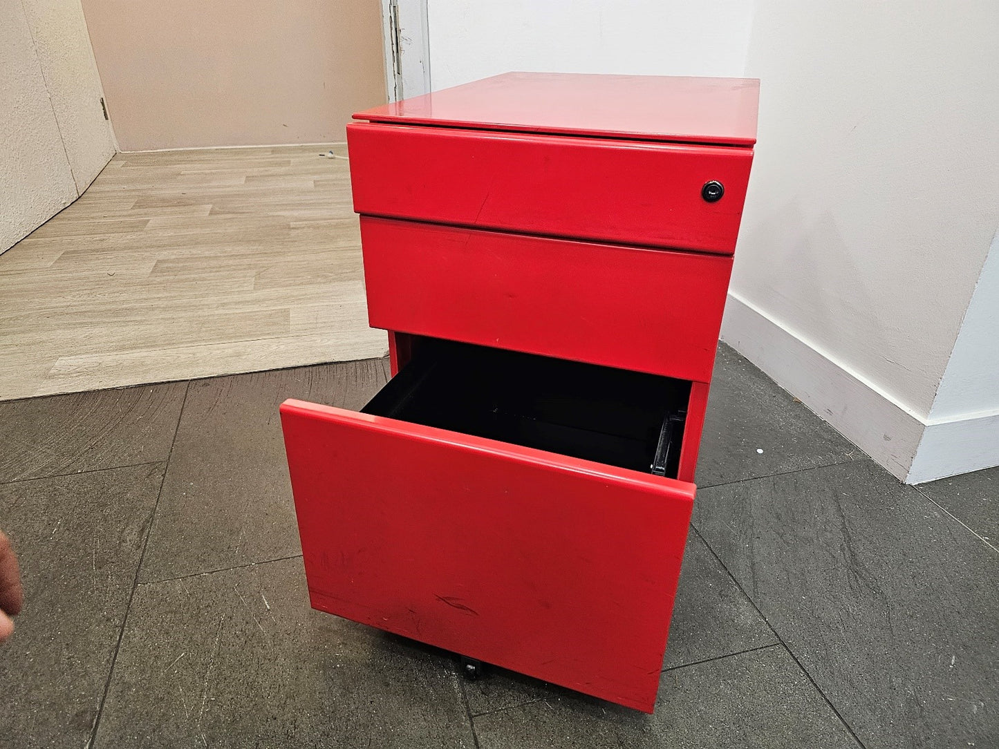 Red Office Pedestal Drawer