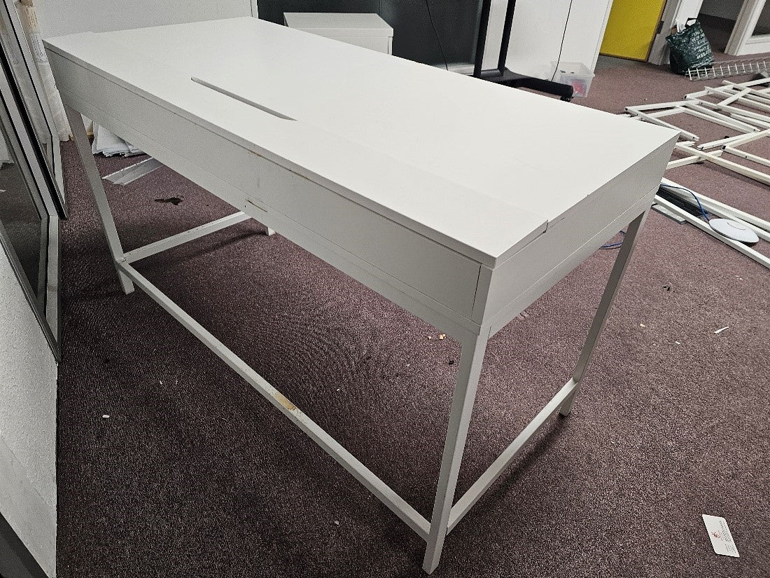 White IKEA Alex Office home Desk