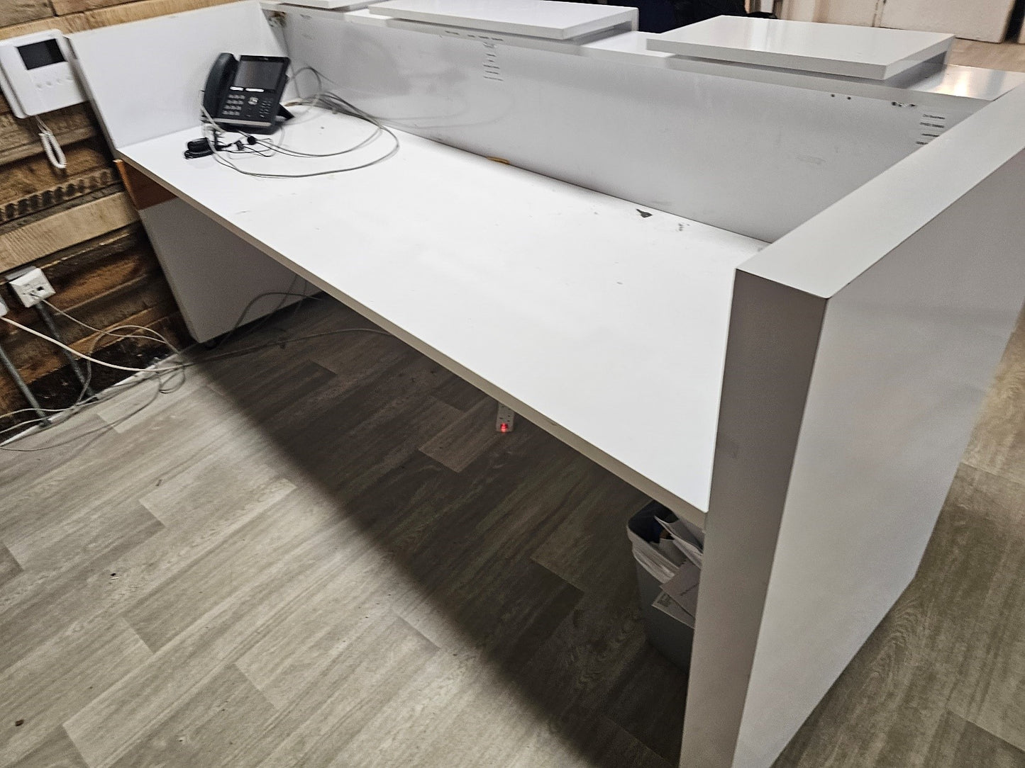 White office reception table 