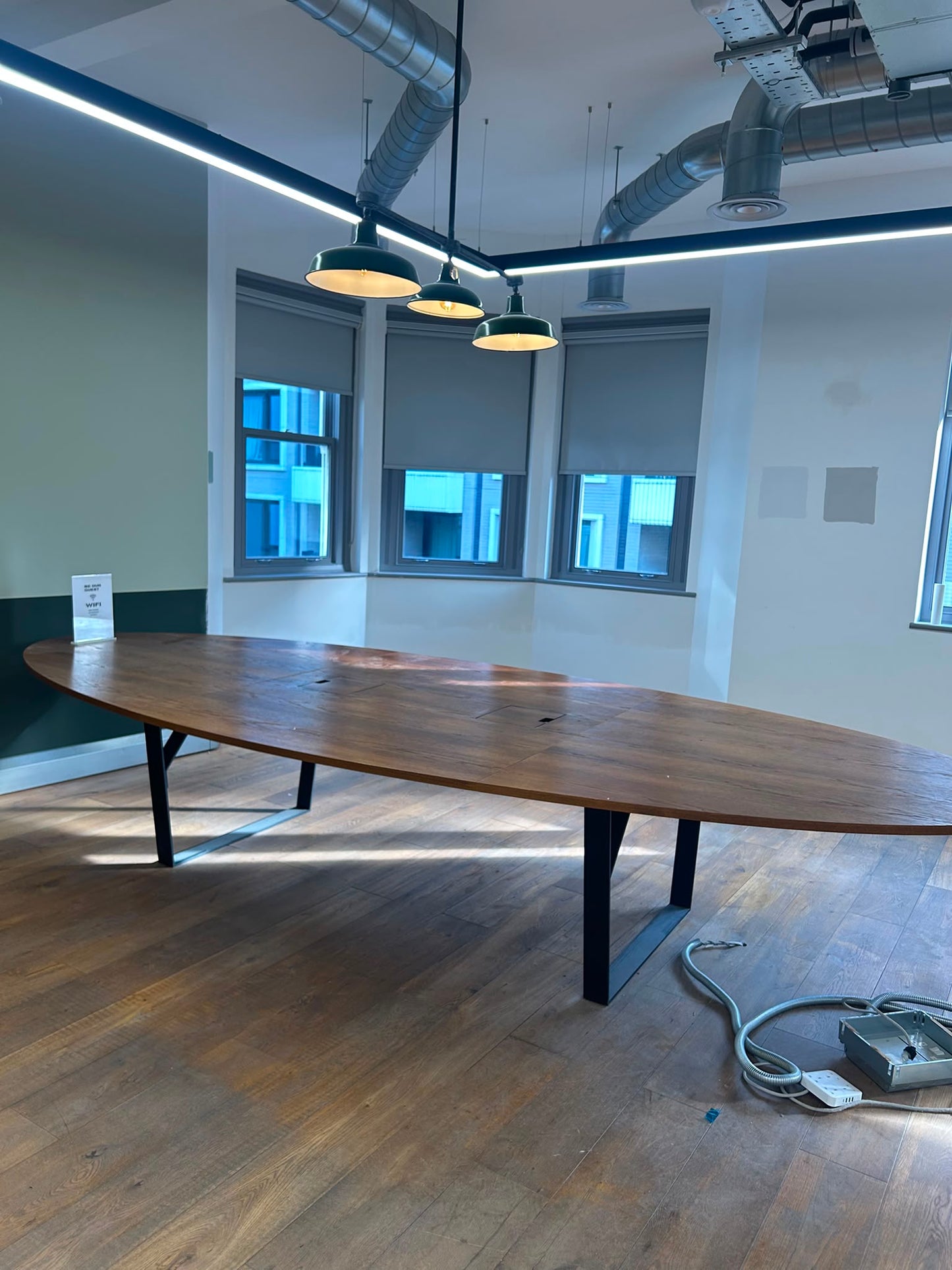 Used Oval-shaped Boardroom Table