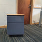 Blue-Wood Office Under Drawer Unit