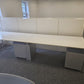 White Two Person Desk Bank - 1600mm Tabletop - 320cm x 80cm