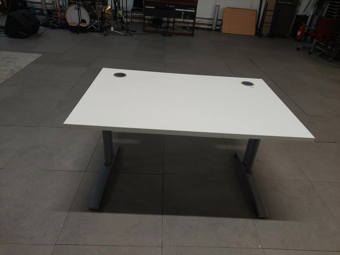 White 1200mm Computer Desk