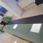 Used Second Hand  Reception Desk Glass Top Modular Rectangular 2 Person desk 350cm w x 88cm d