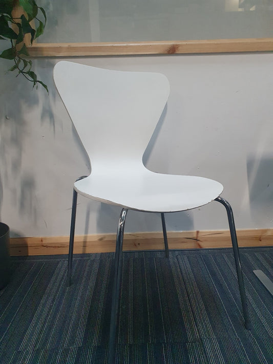 White Canteen Cafe Bistro Chair