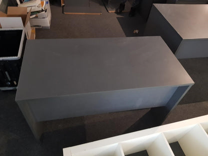 Used Desk Panel legged Office Workstation Table in Shadow Grey 120cm x 60cm x 73cm