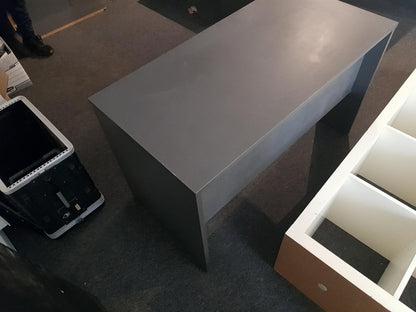 Used Desk Panel legged Office Workstation Table in Shadow Grey 120cm x 60cm x 73cm