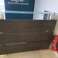 Large salon reception desk in black