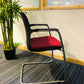 Red Cantilever Office chair for meeting rooms and training centres