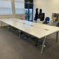 Herman Miller 6 Seater Office Bench/Pod Desks/Tables 160cm W= 480cm H= 73cm