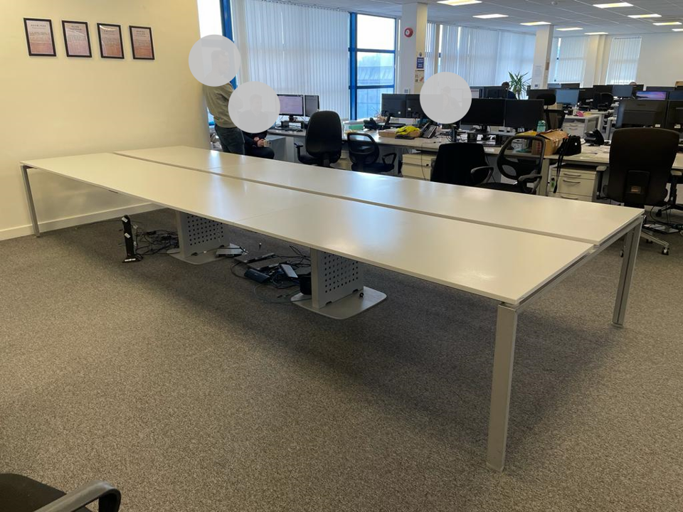 Bench Desk 6 Seater