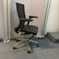 Mesh and leather office computer chair