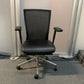 Mesh and leather office chair