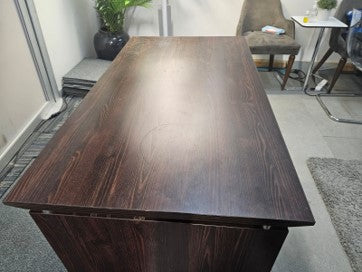 Walnut Brown 1350mm x 800mm Office Desk