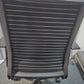 Back of black comfortable office desk chair