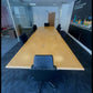 Used Extra Large Boardroom Office Table wood finish seats 18 plus 420cm x 140cm