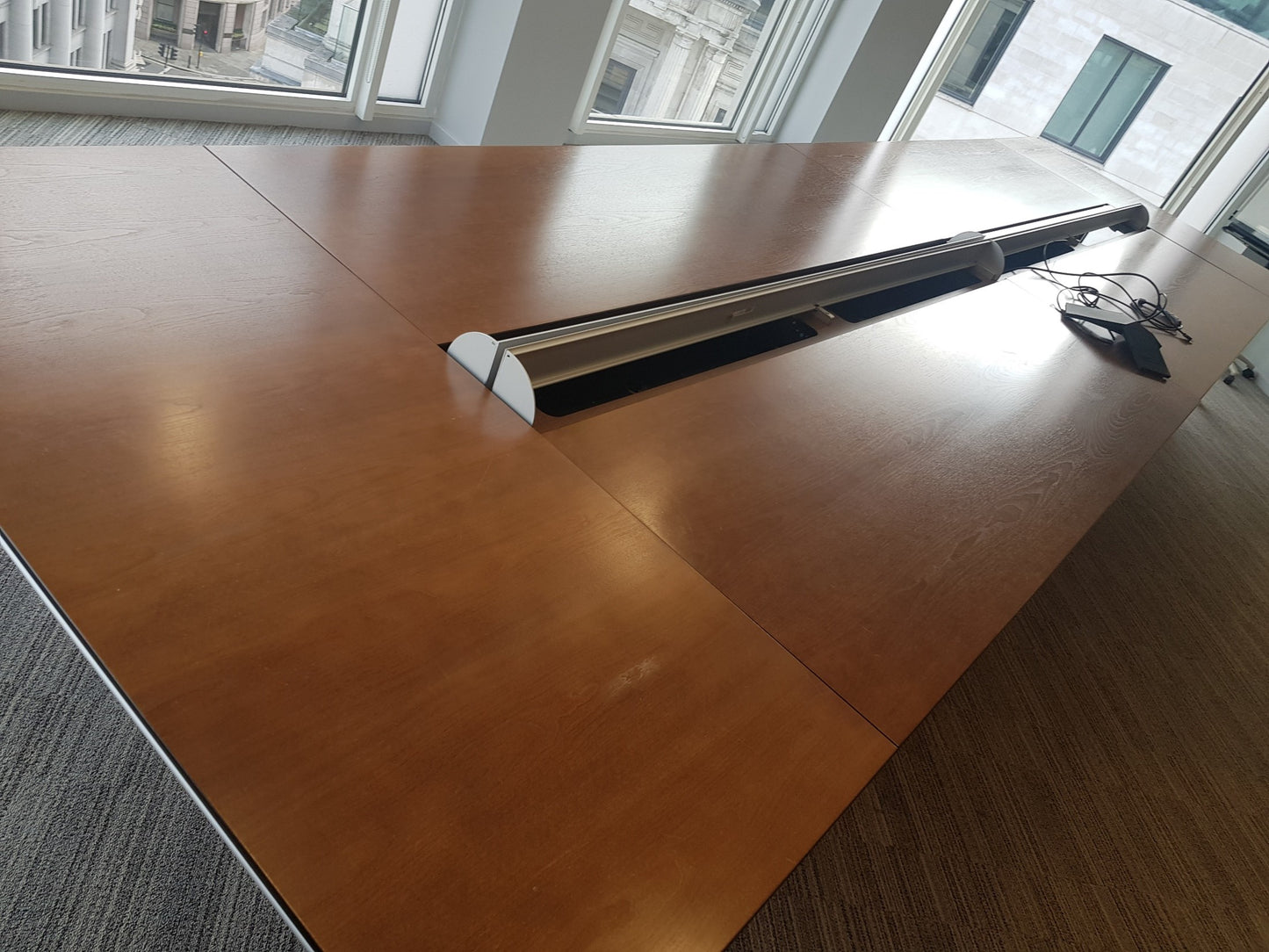 Bene Big Warm Walnut Boardroom Table