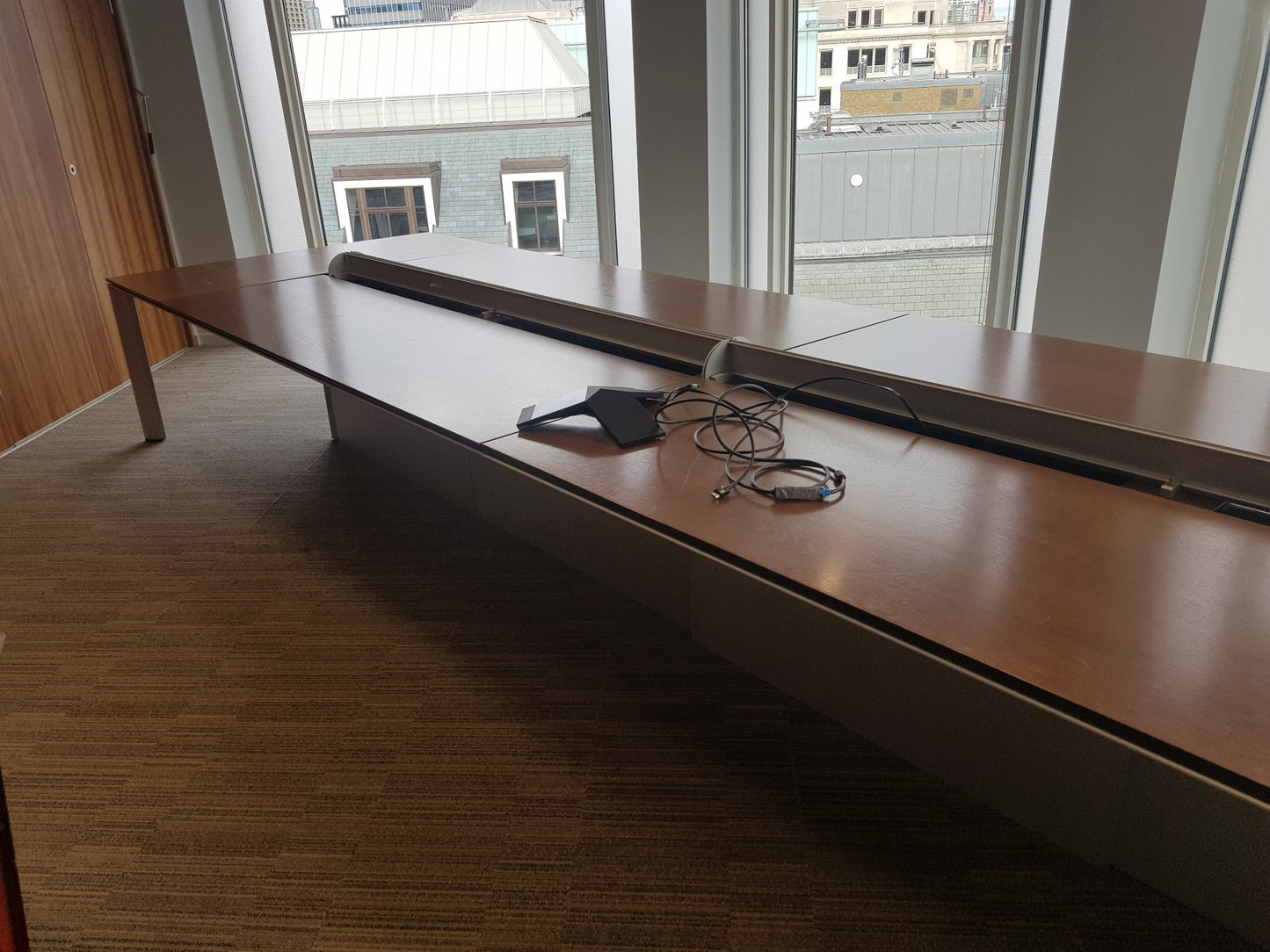 Bene Big Warm Walnut Boardroom Table