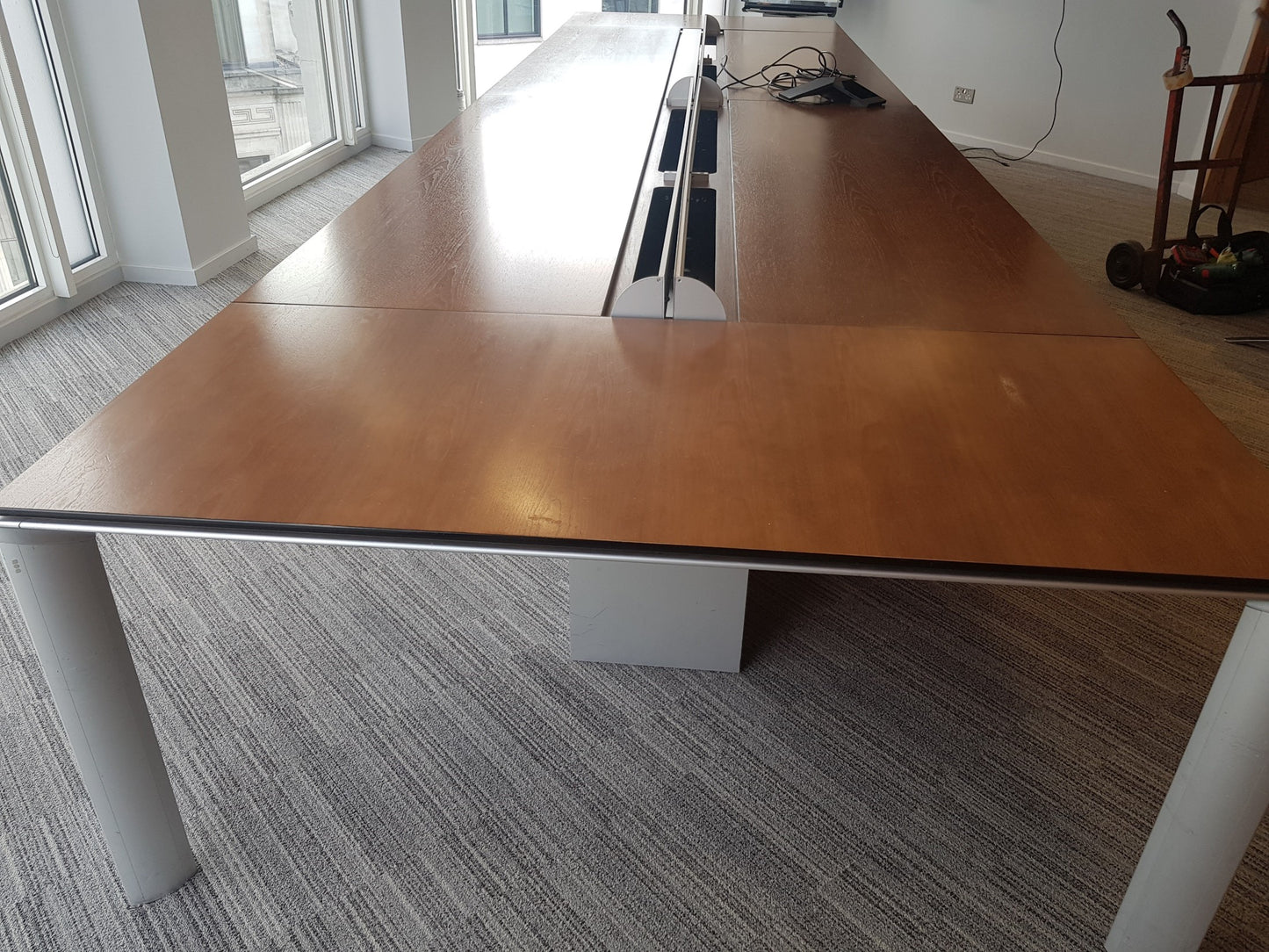 Bene Big Warm Walnut Boardroom Table