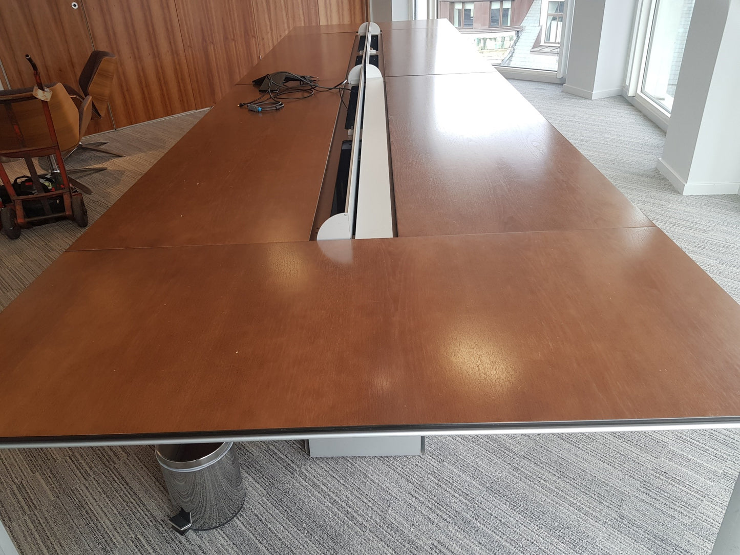 Bene Big Warm Walnut Boardroom Table