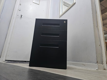 Small cabinet, under desk drawer in black H 57.5 cm W 40cm D 50cm