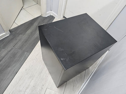 Small cabinet, under desk drawer in black H 57.5 cm W 40cm D 50cm