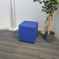 Blue Cube Reception Stool