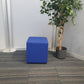 Blue Cube Reception Stool