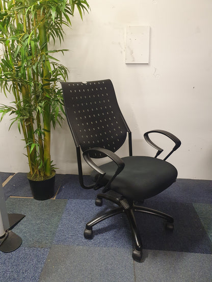 Black high back executive swivel desk chair