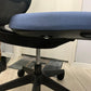 Blue Armless Mesh back office swivel chair